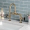 Kingston Brass KS2173RKX Bridge Bathroom Faucet with Push Pop-Up, Antique Brass KS2173RKX - alternate 5